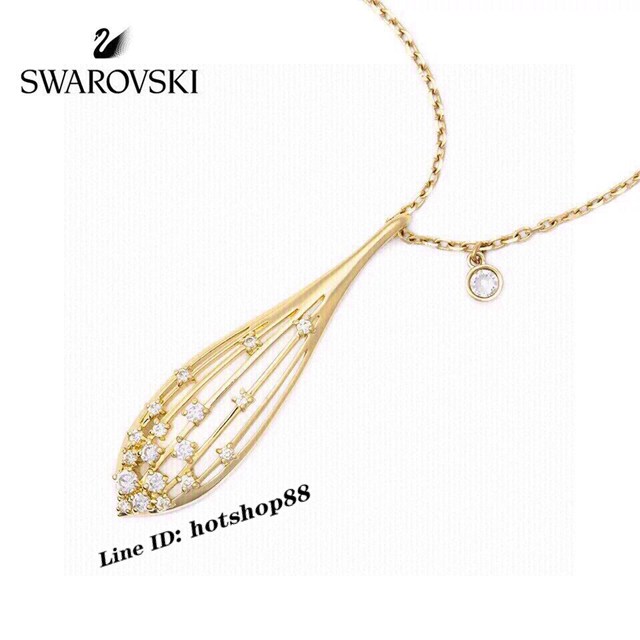 Swarovski施華洛世奇金色橄欖造型女項鏈 鎖骨鏈 zgb1332